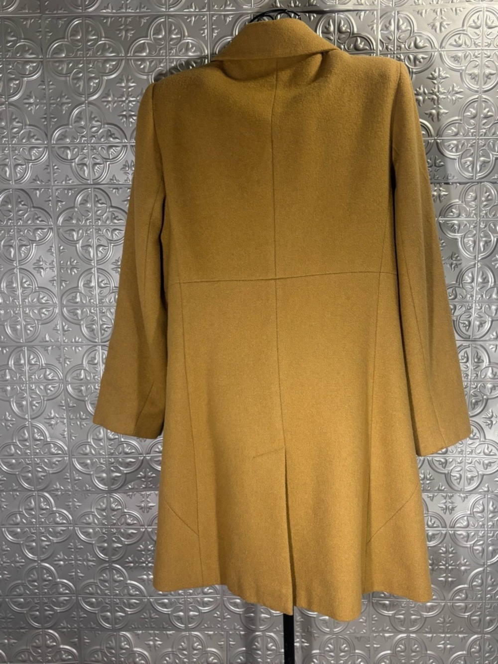 Levine Classics Vintage 100% Wool Long Coat jacket Designer Luxury 80s warm - Picture 4 of 7